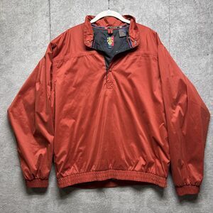 Sunice‎ 1/4 zip Mens Medium Red Windbreaker Water Resistant Golf Jacket